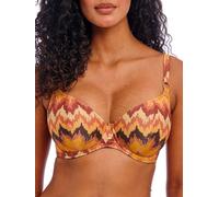 Freya Arizona Wave Plunge Bikini Top In Orange Orange 38D