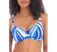 Freya Bali Bay Plunge Bikini Top In Blue Blue 28E