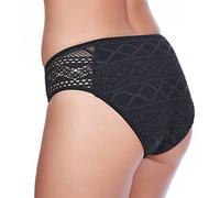 Freya Womens Sundance Hipster Bikini Brief - Black Nylon - Size X-Large