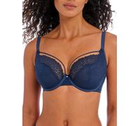 Freya Catwalk Underwired Plunge Bra In Blue Blue