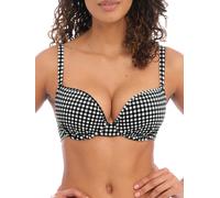 Freya Women's Standard Check in Uw Moulded Bikini Top, Monochrome, 34DD