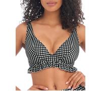 Freya Womens Check In High Apex Bikini Top - Black Polyamide - Size 30GG