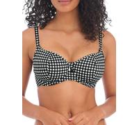 Freya Check In Sweetheart Bikini Top In Black Black