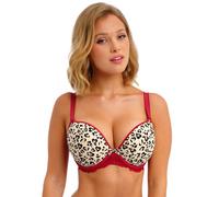 Freya Cherish Me Moulded Plunge T-Shirt Bra - Red Leopard - 38DD