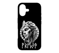 Freya Goddess Freyja Viking Norse Mythology Wood Carving Case for iPhone 17