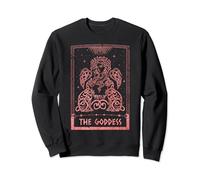 Freya Goddess Freyja Viking Queen Pagan Tarot Card Vintage Sweatshirt