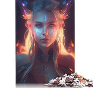 Freya Goddess Jigsaw Puzzles Puzzles for Adults Kids. 1000 Piece Impossible Challenge Toy Educational Game Home Decoration for Adults& Kids Age 14 Years Up 1000pcs (75x50cm)