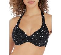 Freya Jewel Cove Halter Bikini Top Black Black 28GG