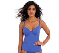Freya Jewel Cove Underwired Tankini Top Womens Swimwear Tops 7238 Plain Azure