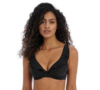 Freya Jewel Cove Underwire High Apex Bikini Top- Black, Black, Size 38Ff, Women Black
