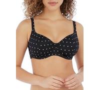 Freya Jewel Cove Underwire Sweetheart Bikini Top, Black, Size 32F, Women Black