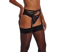 Freya Women's Brazilian Briefs Loveland – Sheer Embroidered, Bombshell Black – Size M