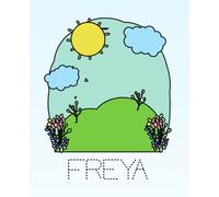 FREYA: name notebook: personalized creative journal for girls. 110 lined pages. soft matte cover