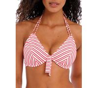 Freya New Shores Halter Bikini Top In Red Red 34E