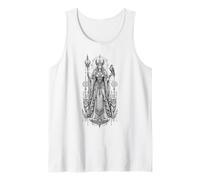 Freya Norse Goddess Falcon Cats Rune Mythology Artwork Tank Top