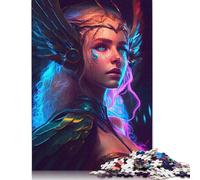 Freya Norse Goddess Jigsaw Puzzles Puzzle for Adults Kids. 1000 Pieces Impossible Challenge Toy Educational Game Home Decoration for Educational Games Gifts 1000pcs (38x26cm)