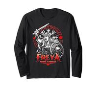 Freya Norse Goddess Viking Mythology Warrior Long Sleeve T-Shirt