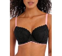 Freya Women's Offbeat Underwire Padded Half Cup, Black, 34E