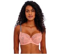 Freya Women's Underwire Side Support Bra Offbeat – Plunge Non-Padded Lace – Rosehip 32GG US