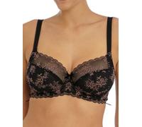 Freya Offbeat Decadence Underwired Side Support Bra (36DD, Black)