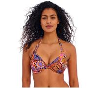 Freya Women's Santiago Nights Underwire Halter Bikini Top, Multi, 32DD