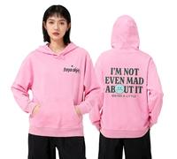 Freya Skye Merch Not Even Mad about It Hooded Drawstring Pocket Sweatshirt Men/women Fashion Pullover (pink,XXS)