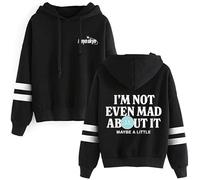 Freya Skye Merch Not Even Mad about It Hoodie Drawstring Pocketless Sweatshirt Men/women Fashion Pullover (5,M)