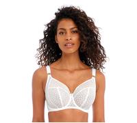 Freya Women's Starlight Underwire Balcony Side Support Bra Plunge, Opaque, White, 34K US