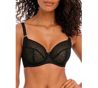 Freya Starlight Underwired Hero Balcony Side Support Bra- Black, Black, Size 32, Women Black