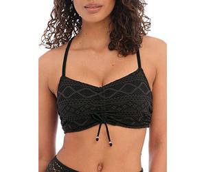 Freya Sundance Bralette Bikini Top Black Black 34F