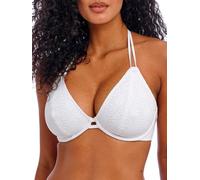Freya Swim Women's Nomad Nights Underwire Halter Bikini Top, White, 3 2FF US