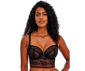 Freya Sydnie Bra Plunge Longline Lace Underwired Non Padded Sheer Bras 402820
