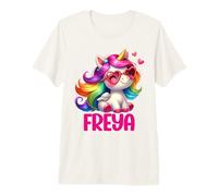 Freya Unicorn Name Personalized Design Premium T-Shirt