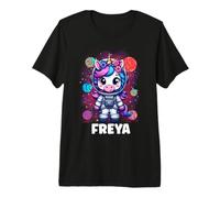 Freya Unicorn Space Astronaut Premium T-Shirt