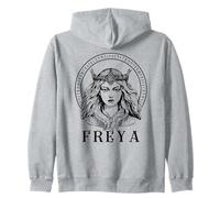 Freya Viking Goddess of Norse Mythology Freyja runes Zip Hoodie