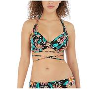 Freya Wild Daisy Plunge Underwire Halter Bikini Top (7031), Multi, 34DD