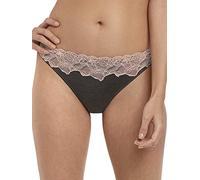 Freya Women's Chi Brazilian Brief Thong Panties, Charcoal, XS