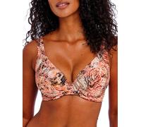 Freya Women's Desert Cat High Apex Bikini Top in Orange | Size: 32DD Freya Orange 32DD