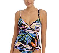 Freya Women's Desert Disco Underwire Plunge Tankini Top, Multi, 38FF