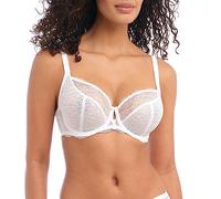Freya Bra Fancies Plunge Underwired Sheer Lace Non-Padded White 32FF