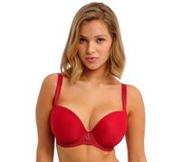Freya Women's Fascinate Underwire Molded Plunge T-Shirt Bra, Cherry, 36D