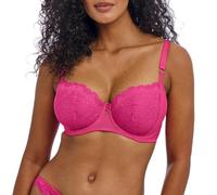 Freya Women's Fascinate Underwire Unlined Balconette Bra, Hot Pink, 38FF US