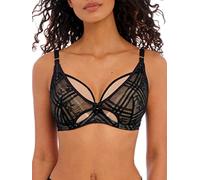 Freya Women's Fatale Underwire High Apex Bra Plunge, Noir, 30FF US