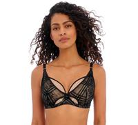 Freya Women's Fatale Underwire High Apex Bra Plunge, Noir, 36F