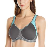 Freya Women's Full Coverage Active Underwire Molded Sports Bra, Grey (Carbon), 28DD