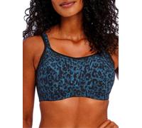 Freya Women's High-Octane Underwire Sports Bra, Midnight Leopard, 34D