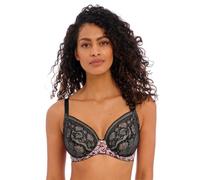 Freya Women's Infinity Fields Underwire Plunge Bra, Opaque, Black, 34DD