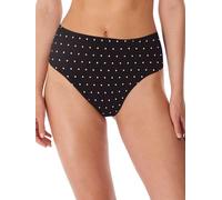 Freya Womens Jewel Cove High Waist Bikini Brief - Black Polyamide - Size X-Small