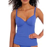 Freya Jewel Cove Underwired Tankini Top Womens Swimwear Tops 7238 Plain Azure