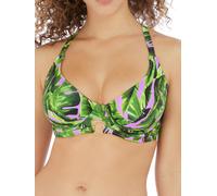 Freya Womens Jungle Oasis Bandeau Bikini Top - Green Nylon - Size 30E